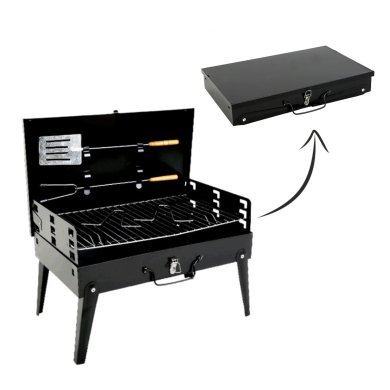 Складной угольный гриль Garden Line BBQ4841 Черный BBQ4841