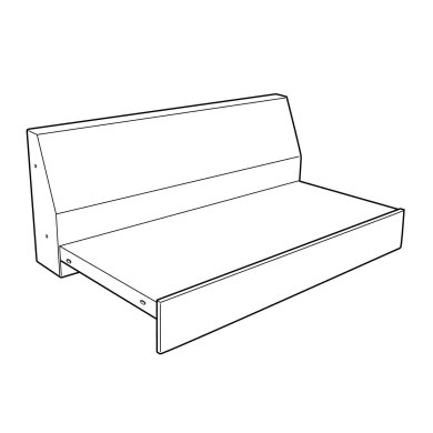 IKEA Каркас 2-місцевої секції RÅTORP (ИКЕА РОТОРП) 00350946