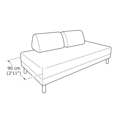 IKEA Каркас дивана-ліжка FLOTTEBO (ИКЕА ФЛОТТЕБО) 80342429