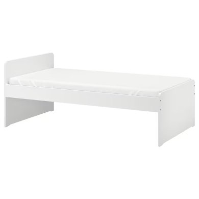 IKEA Каркас кровати SLAKT 90x200 см Белый 00362746