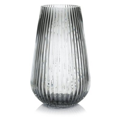 Ваза Duka Glass 23 см | Сірий 2220662