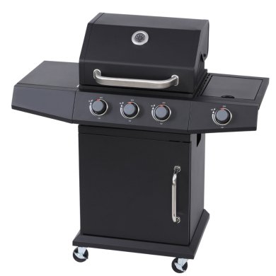 Газовий гриль з чавунною решіткою Garden Line BBQ8069 Чорний BBQ8069