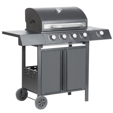 Газовий гриль з чавунною решіткою Garden Line BBQ8083 Чорний BBQ8083