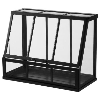 IKEA Мини парник теплица AKERBAR 45х22х35 см Черный (ИКЕА АКЕРБАР) 50537169