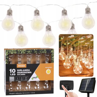 Гірлянда на сонячній батареї Garden Line 10 LED 3,8 м Теплий-білий SOL3538