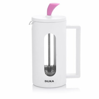 Заварник із пресом Duka French Press KNOBB 350 мл | Білий/Рожевий 2220744