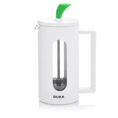 Заварник із пресом Duka French Press KNOBB 350 мл | Білий/Зелений 2220743