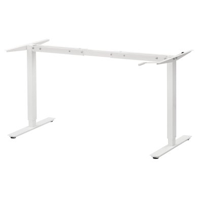 IKEA Основа для столу регульована TROTTEN 120/160 см Білий (ИКЕА ТРОТТЕН) 40507342