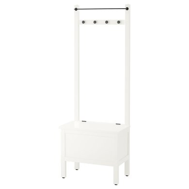 IKEA Вішак для одягу з тумбою для зберігання HEMNES (ИКЕА ХЕМНЭС) 30396655