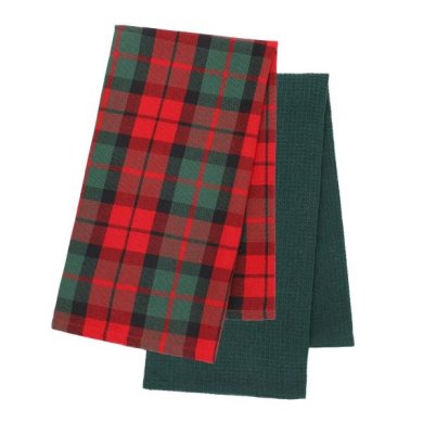 Комплект кухонних рушників Homla TARTAN 45х65 см | Червоний / Зелений 160062