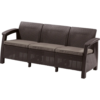 Садовый диван Keter CORFU LOVE SEAT MAX Коричневый 258947