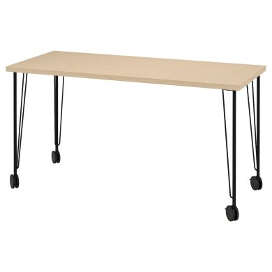 IKEA Письменный стол MALSKYTT/KRILLE Черный (ИКЕА МАЛЬСКИТТ/КРИЛЛЕ) 29509998